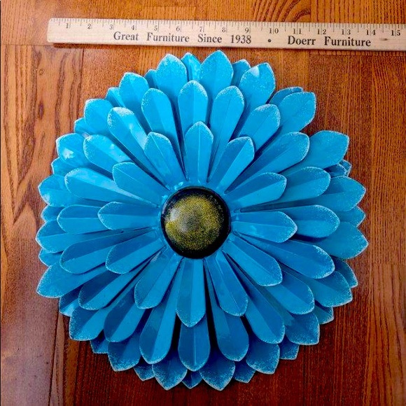 Kirklands Wall Decor Blue Flower Wall Decor Poshmark